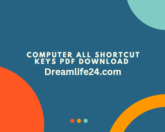 Computer All Shortcut Keys PDF Download in English Study Material 