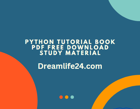 Python Tutorial Book PDF Free Download Study Material