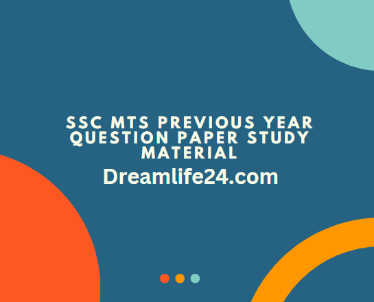 SSC MTS Previous Year Question Paper Study Material