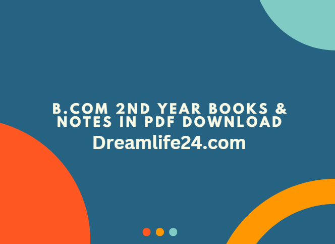 B.Com 2nd Year Books & Notes in PDF Download