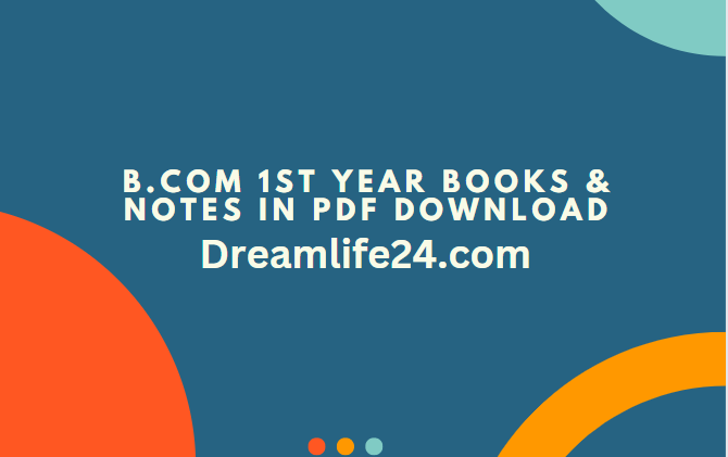 B.Com 1st Year Books & Notes in PDF Download