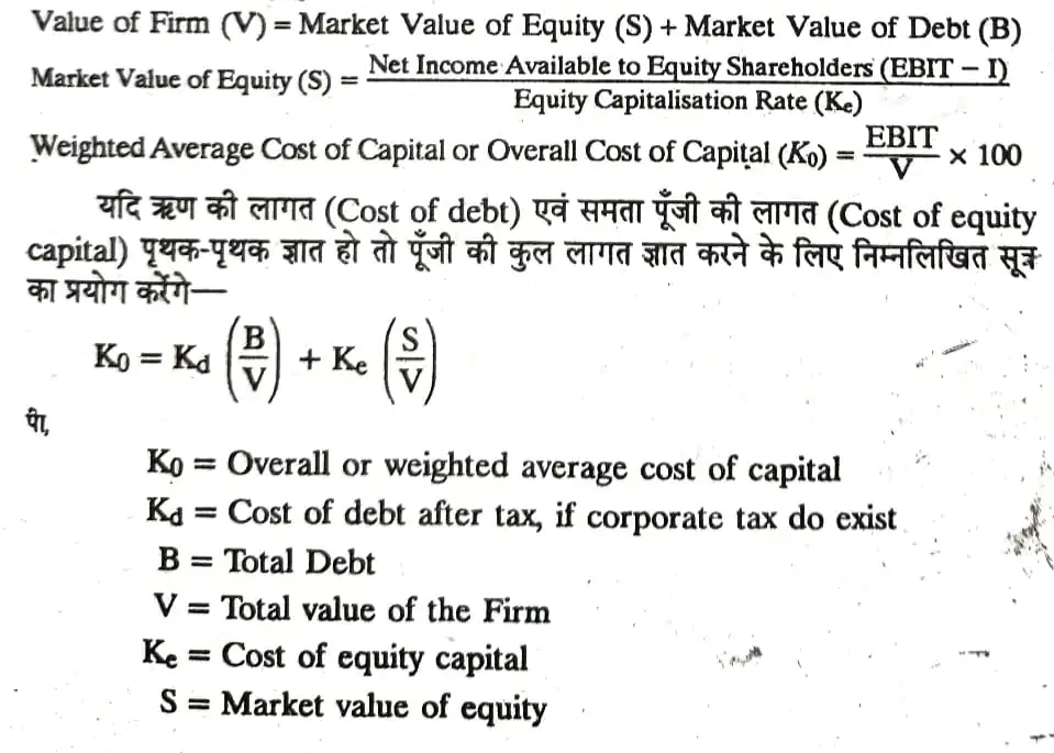 Theories of Capital Structure