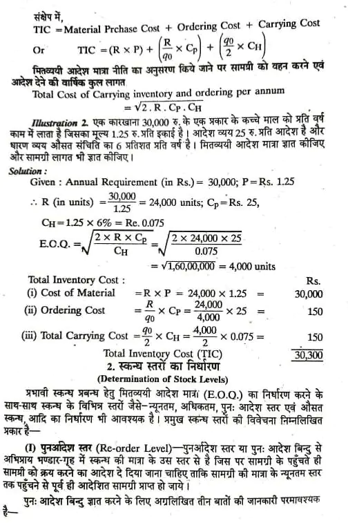 Bcom 3rd year Inventory Management