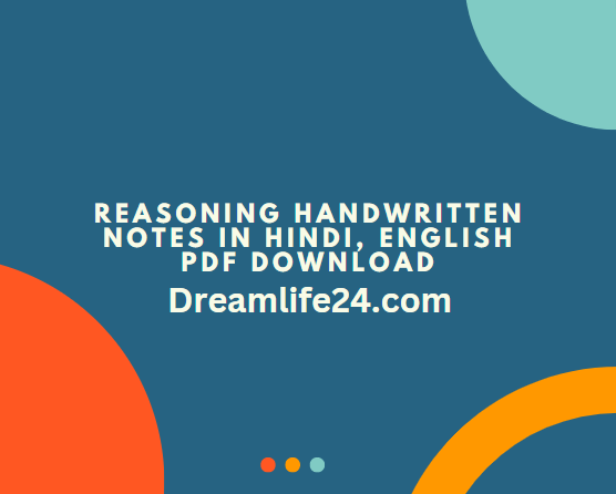 Reasoning Handwritten Notes in Hindi, English PDF Download Study material